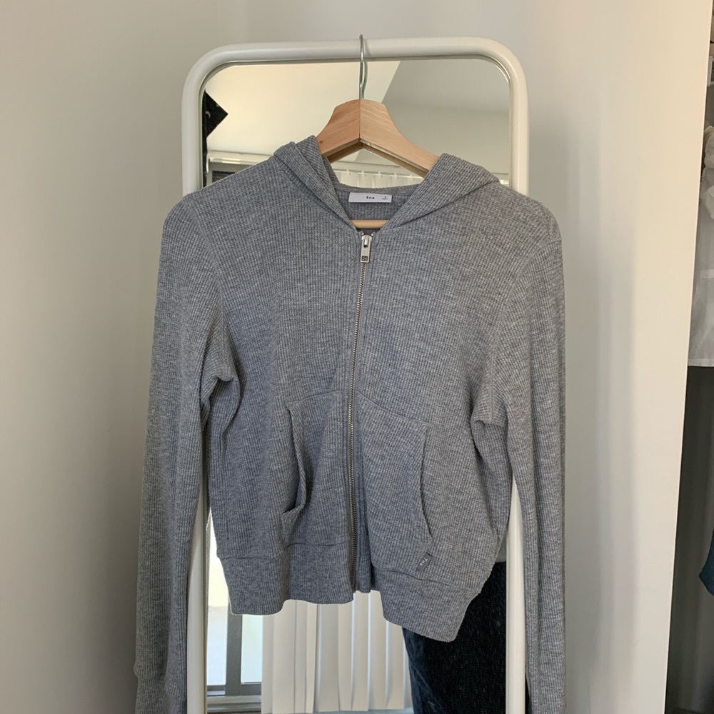 Aritzia thermal zip hoodie